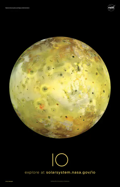 NASA's Galileo spacecraft acquired [this view of Io](https://solarsystem.nasa.gov/resources/808/global-image-of-io-true-color/) in July 1999, and approximates what the human eye would see. Credit: NASA/JPL-Caltech/University of Arizona ⬇️ High resolution PDF [here](https://solarsystem.nasa.gov/system/downloadable_items/1477_Io_A_PDF.zip)