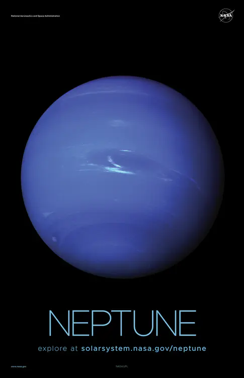 This [picture of Neptune](https://solarsystem.nasa.gov/resources/611/neptune-full-disk-view/) came from NASA's Voyager 2 spacecraft in 1989. Credit: NASA/JPL ⬇️ High resolution PDF [here](https://solarsystem.nasa.gov/system/downloadable_items/1485_Neptune_A_PDF.zip)