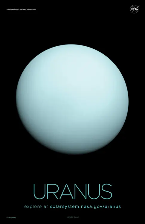 A [view of the planet Uranus](https://solarsystem.nasa.gov/resources/599/uranus-as-seen-by-nasas-voyager-2/) captured by NASA's Voyager 2 spacecraft in 1986. Credit: NASA/JPL ⬇️ High resolution PDF [here](https://solarsystem.nasa.gov/system/downloadable_items/1380_Uranus_A_PDF.zip)